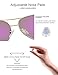 LUENX Aviator Sunglasses Men Women Mirror Polarized UV400 Metal Frame 60MM (Silver -5, 60)