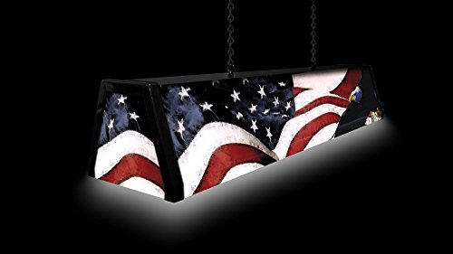 44" Acrylic Pool Table Light, Stars and Stripes