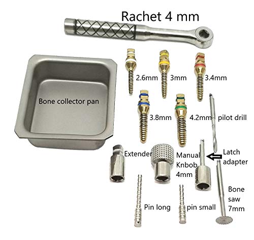Bone expander kit for Dental Implantologists, bone spreading, sinus lift BY ARTMAN