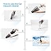 isYoung Car Vacuum Cleaner with LED Light, 4500PA Stronger Suction Portable Auto Vacuum Cleaner, DC12-Volt Wet/Dry Handheld Vacuum Cleaner with Carrying Bag, One Extra HEPA Filter - Black Silver