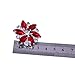 ELEGANTPARK AJ Shoes Dress Hat Accessories Fashion Rhinestones Crystal Shoe Clips 2 Pcs Red
