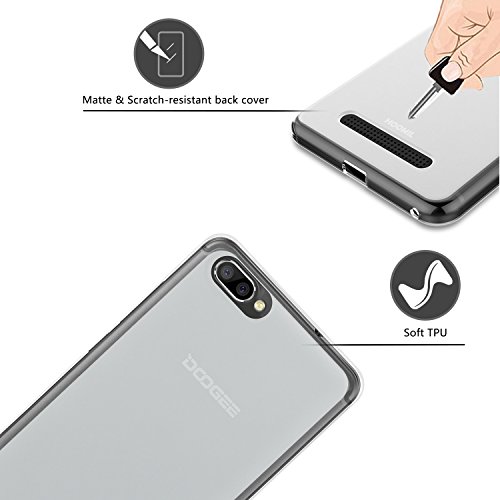 Doogee X20 Case, HOOMIL Soft TPU Slim Protective Clear Case for Doogee X20 / X20L Phone Cover (Crystal) - HU3217