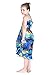 Girl Hawaiian Halter Dress in Blue Sunset