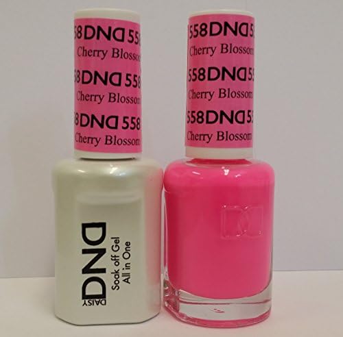 DND Daisy Duo Soak off Gel and Matching Nail Polish - 2016 Collection + Buy 2 colors get 1 FREE airbrush Stencil - (558 - CHERRY BLOSSOM)