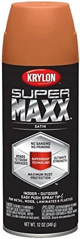 Krylon 8995 12 Oz Paprika Satin SuperMAXX™ Multi Purpose Aerosol Paint
