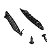 Fontic Deal Wiper Cowling Rubber End Pieces with Retaining pins fits for Ford F-150 / Lincoln Mark LT - Driver and Passenger Side