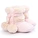 Voberry® Baby Toddler Girls Knit Soft Winter Warm Snow Boot Fur Trimmed Pom Pom Boots (0~6M, Pink)