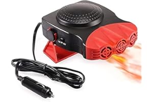 APIDGROWTH Portable Car Heater, 150W 12V Car Heater with 180 Degree Rotation, 2 in 1 Heating & Cooling Fast Windshield Defrost Defogger for Car SUV Bus Taxi Truck