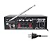 Kinter SMA40BT 2 x 25 Watt Stereo Mixing Amplifier Bluetooth Karaoke PA FM Radio/USB/TF/AUX/MP3 1/4″ Microphone Input with Remote Controlthumb 2