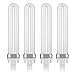 nailstar Replacement 9W U-Shaped 365nm Bulbs UV Nail Lamp Dryer - 4 Pack