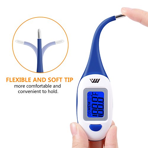 Basal Thermometer by Benewell-Digital Axillary Temperature Fever Thermometer-Oral Rectal Monitor-Fast Reading, Accurate, Waterproof-Medical Detector-Babies and Adults-FDA and CE Approved