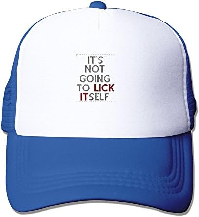 It's Not Going To Lick Itself Summer Passion Movement Summer Fashion Mesh Baseball Cap Adjustable Trucker Hats For Outdoor Sport Royalblue