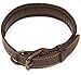 Logical Leather Padded Dog Collar - Best Full Grain Heavy Duty Genuine Leather Collar - Brown - Medium