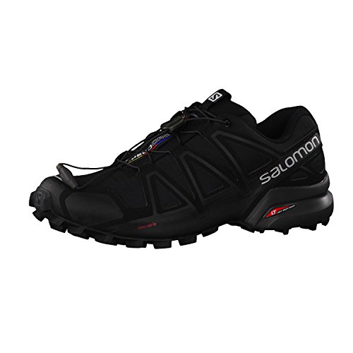 Salomon Speedcross 4 Trail Running Shoe - Men's Black/Black/Metallic 11