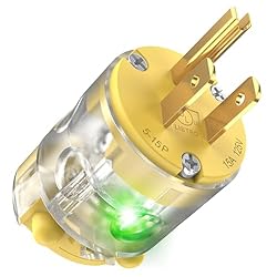 NEMA 5-15 Extension Cord Repair End Illuminated