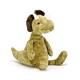 Jellycat Trevor Triceratops Dinosaur Stuffed Animal, 13 inches