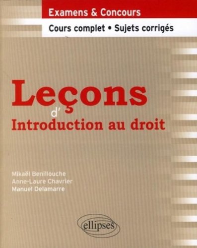 Leçons d'introduction au droit