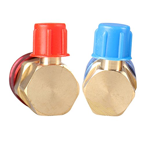 bigautoparts R134A AC Manifold Gauge Conversion Kit High/Low Quick