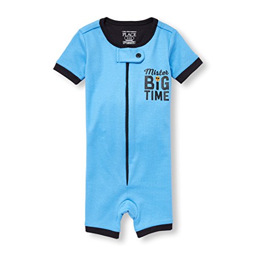 The Children's Place Baby Boys Blanket Sleepers, Blue 94495, 36MONTHS