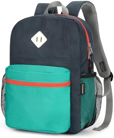 Amazon.com | HawLander Little Kids Backpack for Boys or Girls, Toddler  School Bag Fits 3 to 6 years old, D Green Blue, 15 Inch | Kids' Backpacks