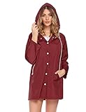 Soteer Womens Light Weight Outdoor Hooded Windbreaker Outwear Jacket(Grey-S)