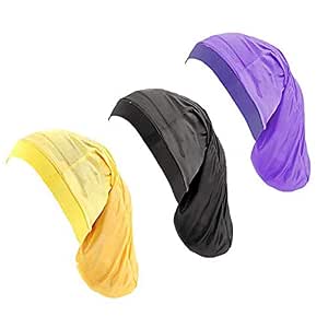 Silky Hair Bonnet for Dreadlocks,3Pack 