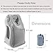 SmartDer Inflatable Travel Pillow, Airplane Pillow, Neck Pillow for Airplane Travel, Travel Pillows for Airplanes & Office Napping with Head & Neck Support (Grey)