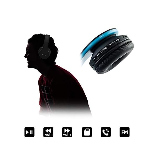 PowerLocus-Wireless-Bluetooth-Over-Ear-Stereo-Foldable-Headphones-Wired-Headsets-Noise-Cancelling-with-Built-in-Microphone-for-iPhone-Samsung-LG-iPad-BlackBlue PowerLocus Wireless Bluetooth Over-Ear Stereo Foldable Headphones, Wired Headsets Noise Cancelling with Built-in…