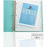 Martha Stewart Home Office with Avery Plastic Dividers with Pockets 21152, Clear, 9-3/4