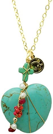 Alvaro Avila Heart-Shaped Pendant Necklace With Cross Charm