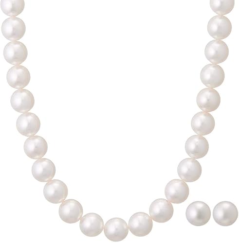 Amazon 宝石の森 アコヤ真珠 ネックレス オーロラ花珠 真珠セット パールネックレス ピアスセット 8 5 9 0mm珠 真珠科学研究所 鑑別書付き ネックレス 通販