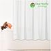 Clean Healthy Living Premium PEVA White Shower Curtain Liner with Magnets & Suction Cups - 70 X 71 in. Long