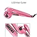 MQSS Hair Styling Irons, Automatic Hair Curler, Ceramic Roller Professional Rotating Spiral Hair Anti-Scald Curler for Long and Short Hair Salon Wave Machine Styler with LED Digital Display,Pinkthumb 2