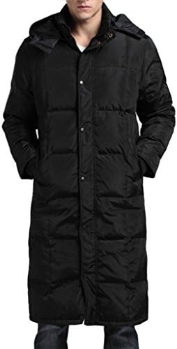 Sexyggs Men's Comfort Warm Winter Sonw Thick Hooded Duck Down Long Down Coat Jacket