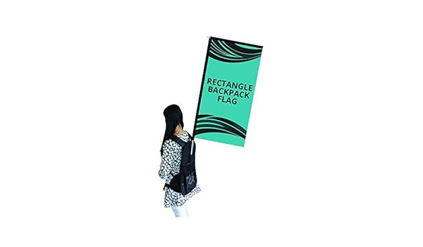 Amazon Com Backpack Custom Rectangle Flag Banner Display 16 73