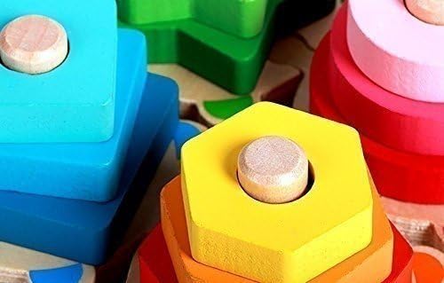 Sorting Stacking board toy Geometric Shapes Wooden Toys Puzzles. Chunky Colour Sorter Stacker Block Toys. Sorted Rings and Stacking Hoops Shape Toy Resource Games. Early Creative Colour Learning Educational Puzzle Activity . sorted stacked blocks for children, toddlers, kids (boys&girls) and babies for 3 years