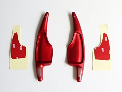 Pinalloy Red CNC Alloy DSG Paddle Shifter Extension for Automatic Drive 2016-2018 Camaro