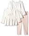 Nautica Girls' Peplum Tops with Pant Three Piece Set
