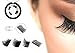 Dual Magnetic Half Size False Eyelashes Set (4 pieces) - Handmade 3D Fake Magnetic Lashes Extension - Best Reusable and Easy to Apply Ultra Thin Dual Magnet System - Soft, Comfortable, Natural Look