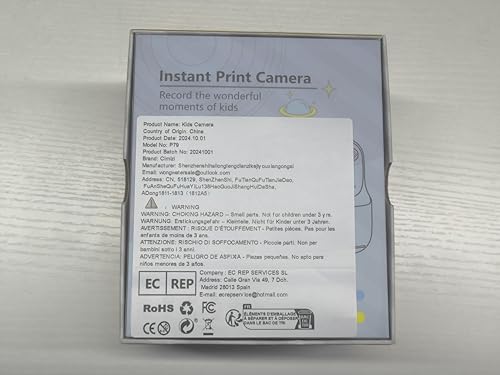 Upgrade Kids Camera Instant Print for Boys and Girls, 1080P HD Dual-Lens Selfie Digital Camera with Print Paper & 32G Card, Christmas Birthday Gifts Toys for Toddler and Teenagers Age 3-16 Years Old
