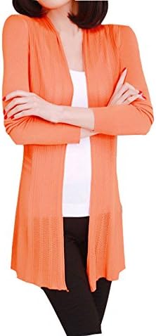Shawhuaa Womens knitted Slim Fit Open Front Cardigan Sweater Shawl