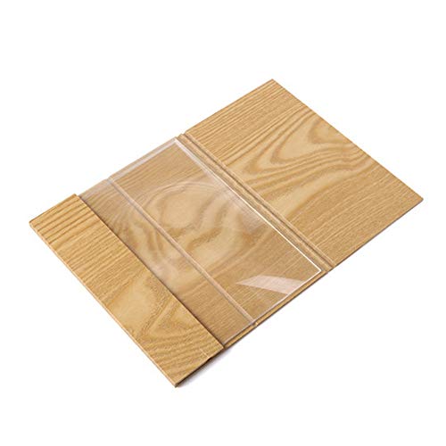 NXKang 3D Phone Screen Magnifier Stereoscopic Amplifying 12 Inch Desktop Wood Bracket for All Smart Phones Gold Optional