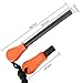 Relefree Handle Fire Starter Camping Outdoor Orange Ferrocerium Flint Stone Rod Lighter Magnesium Emergency Survival Tool Kit Big Size