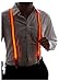 Neon Nightlife Men's Light Up LED Suspenders, One Size, Orange