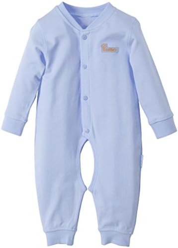 5004 Newborn Baby Girls Boys Brand Romper Open Crotch Clothing Climb Clothes (85/18M, Blue)