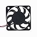 GDSTIME DC 5V 40mm x 40mm x 7mm Thin Small Black Plastic Brushless Cooling Fan
