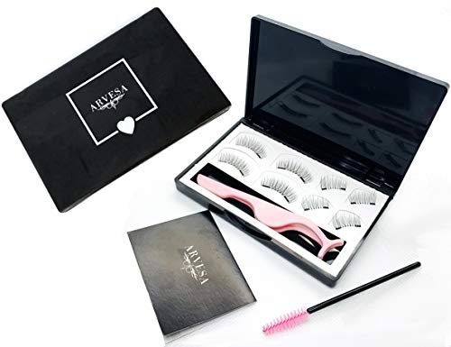 False Magnetic Eyelashes Full Set [With APPLICATOR, BRUSH and eBOOK] The Best Fake Eye Lashes Magnet - Dual Magnets Eyelash Extensions - Natural Look | No Glue, Reusable (Accents + Full Size) - Thumbnail 6