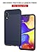 E-outfit Samsung Galaxy A10E Case, with Tempered Glass Screen Protector, Slim Soft TPU Protective Rubber Bumper Case Cover for Samsung Galaxy A10E Phone (Blue)