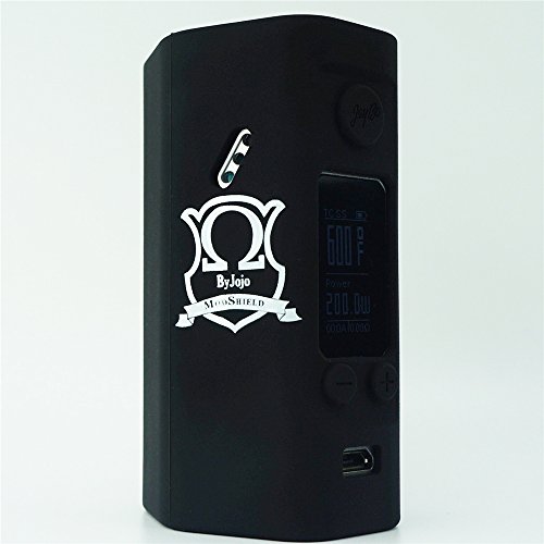 Silicone Case for Wismec Reuleaux RX200S MOD SHIELD ByJojo Skin RX 200 S Sleeve Cover Wrap (Black)