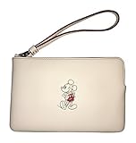 Coach Mickey Mouse Leather Wristlet Clutch - #f59528